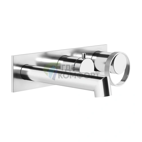 Gessi Anello Встраиваемый смеситель на два выхода с переключателем и изливом в хроме (63341#031) - фото 1