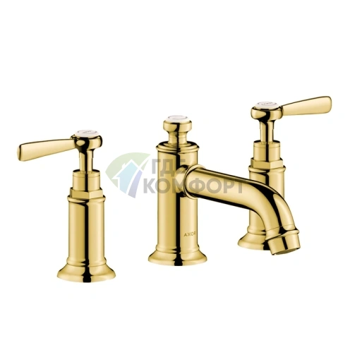 Смеситель для раковины AX Montreux с изливом 143 мм в полированном золоте (16535990) - фото 1