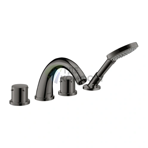 Смеситель для ванны AX Starck: шикарный полированный чёрный хром (10451330) - фото 1