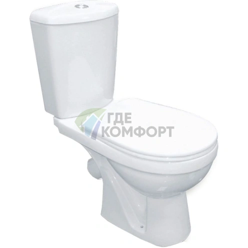 Унитаз-компакт Rosa Комфорт Люкс с микролифтом, белый - фото 1