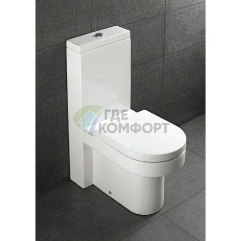 Приставной унизат Hatria Daytime: компактный и стильный напольный унитаз - фото 4