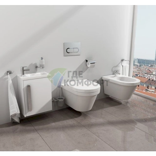 Кнопка смыва Ravak с отделкой хром сатин - фото 2