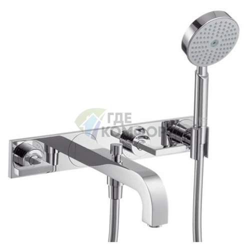 Встраиваемый смеситель AX Citterio для ванны с душем и панелью, хром (39442000) - фото 1