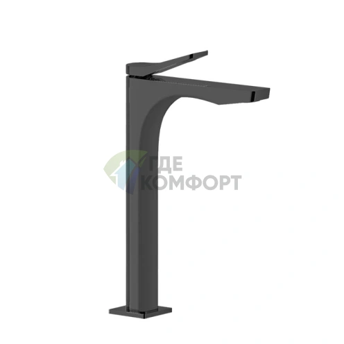 Смеситель для раковины GESSI Rilievo однорычажный, без донного клапана, цвет Nero XL (59004#299) - фото 1