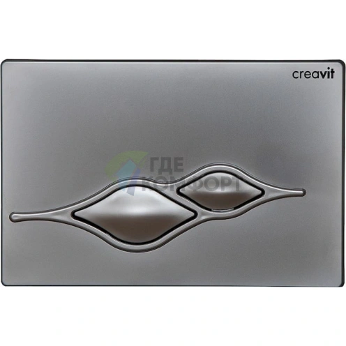 Кнопка смыва Creavit Ufo GP1003.00: матовый хром - фото 1