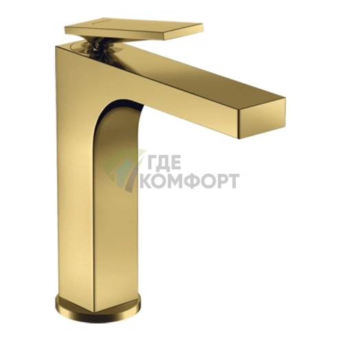 Смеситель для раковины AX Citterio 160 без запорного слива в цвете полированное золото (39024990) - фото 1