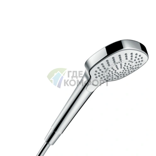 Ручной душ HG Croma Select E Multi: 3 режима, EcoSmart, белый/хром (26811400) - фото 1
