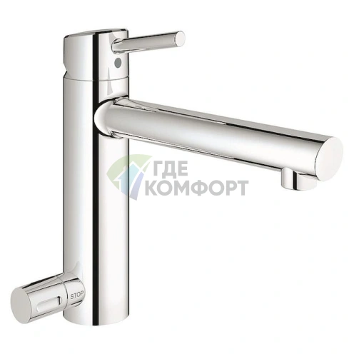 Смеситель Grohe Concetto 31209001 для кухни: стиль, эргономика и надежность - фото 1