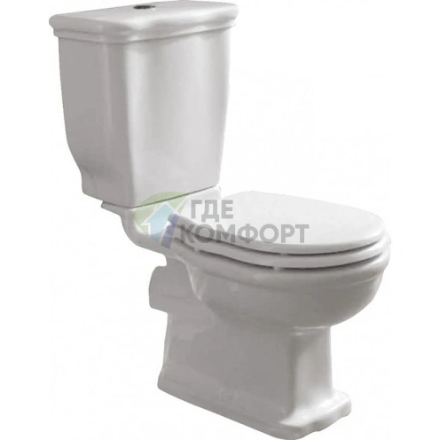 Унитаз-компакт BelBagno Boheme: компактный фаянсовый унитаз с микролифтом крышки - фото 1