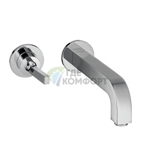 Встраиваемый смеситель AX Citterio для раковины на 2 отверстия с розетками, хром (39116000) - фото 1