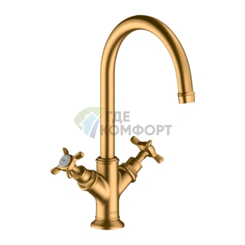 Смеситель для раковины AX Montreux в цвете шлифованное золото (16506250) - фото 1