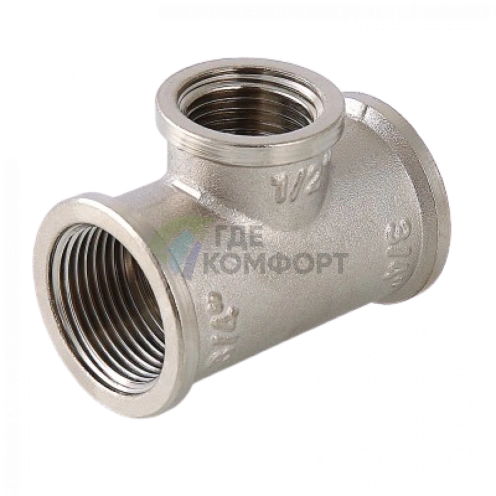 Тройник переходной с внутренней резьбой 1x3/4x1 Valtec - фото 3