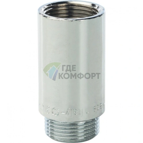 Удлинитель STOUT латунный 3/4 x 50 хромированный - фото 2