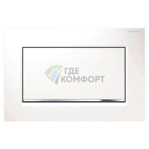 Кнопка смыва Geberit Sigma 30 115.893.KJ.1 (белая/хром) - фото 1