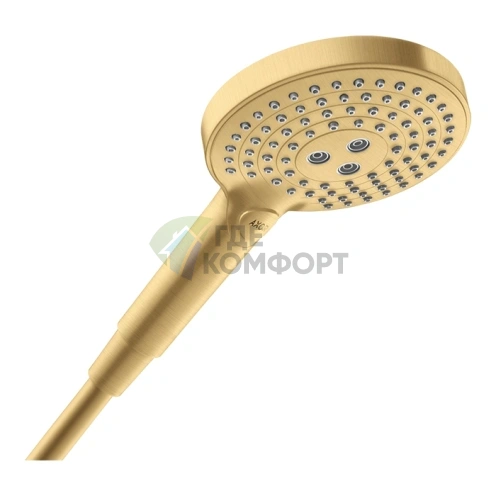 Ручной душ AX ShowerSelect 125 мм в цвете Шлифованное золото (26050250) - фото 1