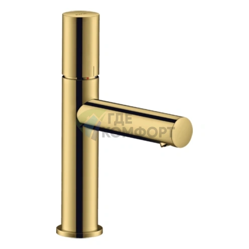 Смеситель для раковины AX Uno 110 Zero в цвете полированное золото (45002990) - фото 1
