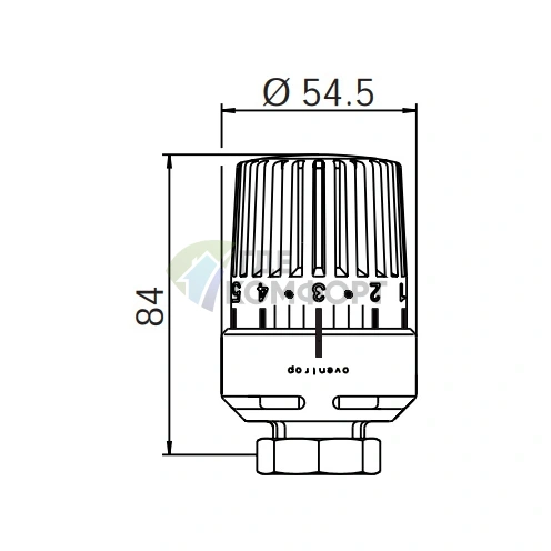 Термостат Uni LH 7-28C без мемошайбы, белый Oventrop фото 5