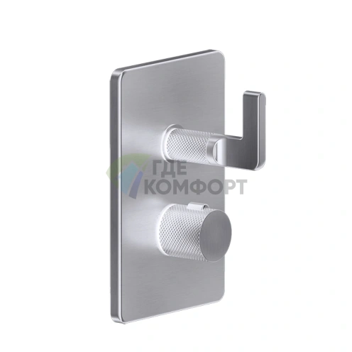 Термостатический смеситель GESSI INCISO для двух источников, цвет Finox Brushed Nickel (58134#149) - фото 1