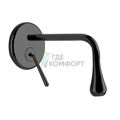 Встраиваемый однорычажный смеситель Gessi Goccia для раковины, излив 200 мм, черный (33684#299) - фото 1