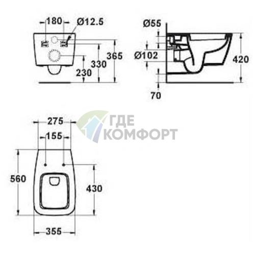 Подвесной унитаз Ideal Standard Ventuno T316501 – современная элегантность и комфорт - фото 6