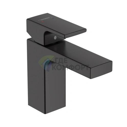 Смеситель для раковины Hansgrohe Vernis Shape в матовом черном цвете (71561670) - фото 1