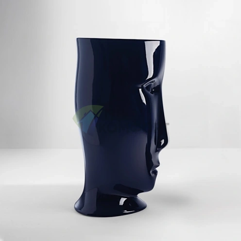 Свободностоящая раковина Kerasan Artwork MOLOCO со сливом в стену, глянцевый кобальт (474077) - фото 1