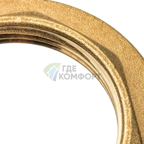 Контргайка STOUT с упором 1 1/2 латунная - фото 6