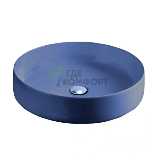 Раковина накладная Artceram Cognac 48 см без отверстия в цвете Blu Zaffiro (COL002 16 00) - фото 1