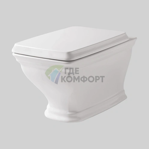 Подвесной унитаз Artceram CIVITAS 36x54 см, белый, с системой монтажа (CIV001 01 00) - фото 1