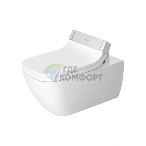 Умный унитаз Duravit Happy D.2 SensoWash с функцией биде и гигиеническим покрытием HygieneGlaze (2550592000) - фото 1