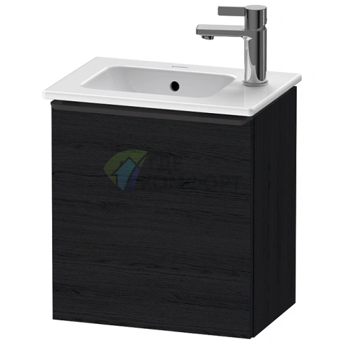 Подвесная тумбочка Duravit D-Neo Black Oak, 440x410x274 мм, с одной дверкой (DE4259R1616) - фото 1