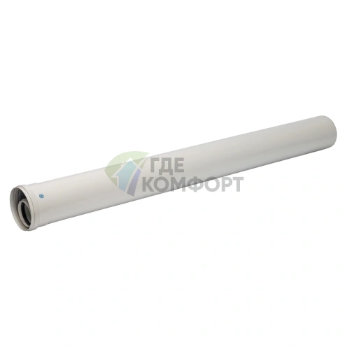 Элемент дымохода конденсационного Stout труба 2000 мм DN60/100 м/п PP-FE SCA-8610-002000 - фото 1