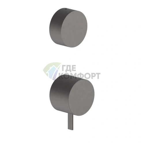 Смеситель для душа Fantini AF/21 встраиваемый на 2 выхода цвет Gun Metal Matt PVD (27 P5 A585B) - фото 1