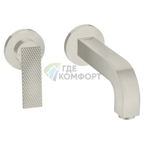 Настенный смеситель для раковины AX Citterio в цвете розовое золото и сталь (39181800) - фото 1