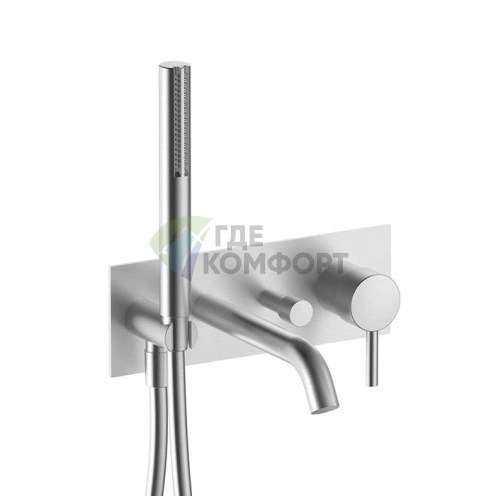 Встраиваемый смеситель для ванны Fantini Nostromo (нержавеющая сталь) (50 93 E321B) - фото 1