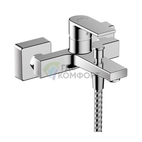 Встраиваемый смеситель для ванны Hansgrohe Vernis Shape с переключателем, хром (71450000) - фото 1