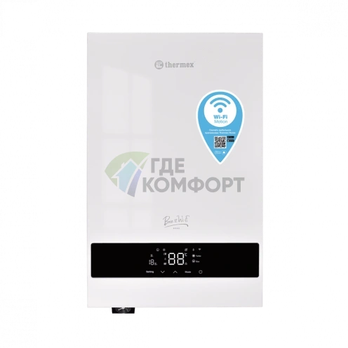 Настенный электрический котел Thermex Boss 12 Wi-Fi White - фото 7