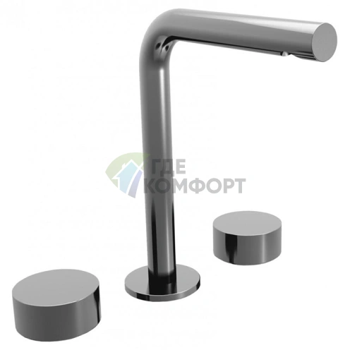 Смеситель для раковины Fantini AF/21 с тремя отверстиями, без донного клапана, хром (27 02 A206WF) - фото 1