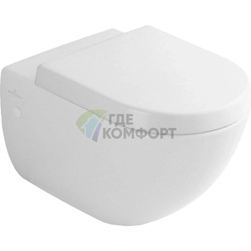 Подвесной унитаз Villeroy & Boch Subway Plus 6600 10R2 Star White - фото 1