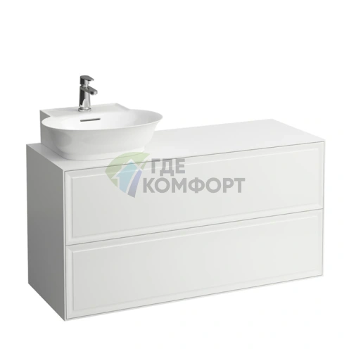 Подвесная тумба Laufen New Classic с 2 ящиками, белая глянцевая, 1180 мм (4.0608.7.085.631.1) - фото 1