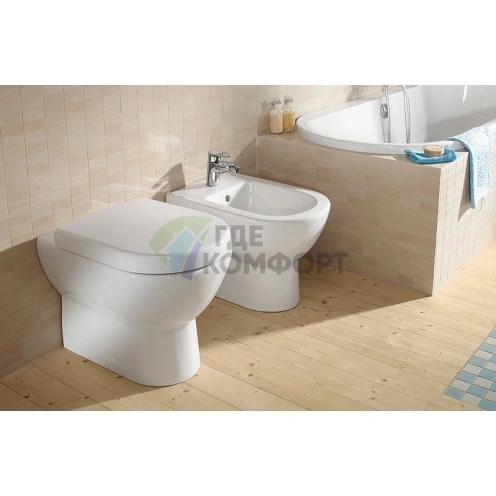 Приставной унитаз Villeroy & Boch Subway 6607 1001 Alpin - фото 2