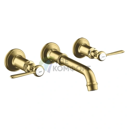 Смеситель для раковины AX Montr с рычажным управлением, 3 отверстия, цвет шлифованная медь (16534950) - фото 1
