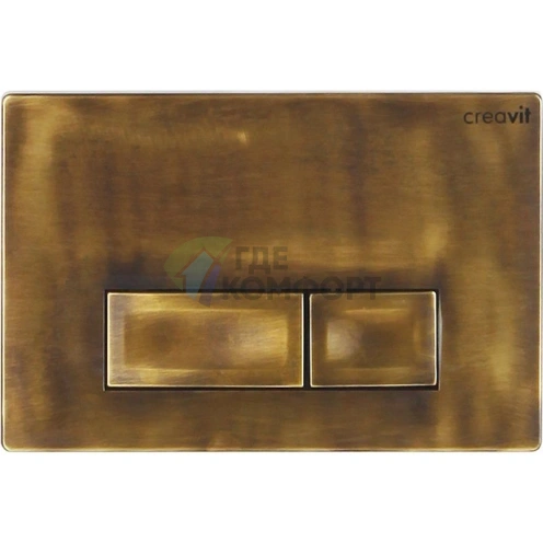 Кнопка смыва Creavit Ore GP3007.00 в бронзовом исполнении - фото 1