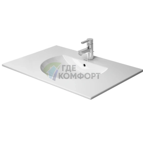 Раковина Duravit Darling New для мебели с переливом, 1 отверстие под смеситель, 830x545 мм, белый (499830000) - фото 1