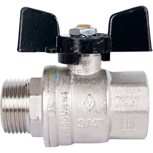 Bugatti шаровый кран Oregon 3/4 НР-ВР, арт. 307, полнопроходной - фото 4