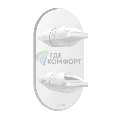 Термостатический смеситель для душа BOSSINI APICE встраиваемый, белый матовый (Z00500.045) - фото 1