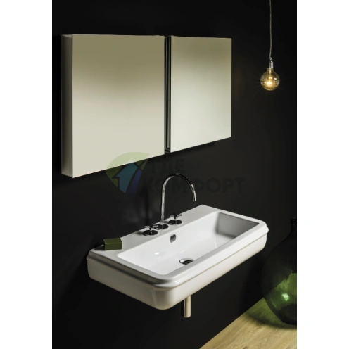 Подвесная раковина AZZURRA CHARME 68x46 см, белая, с отверстием под смеситель - фото 2