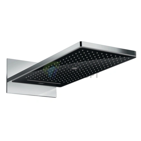 Верхний душ HG Rainmaker Select 580: 3 режима (Rain, Waterfall, MonoRain), черный/хром (24001600) - фото 1