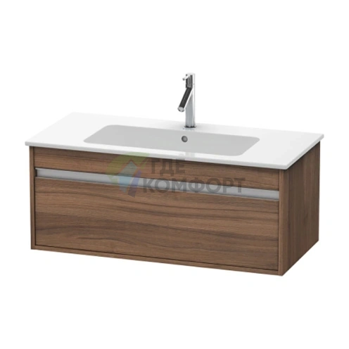 База под раковину Duravit Ketho для ME by Starck с ящиком, 410x1000x475 мм, цвет натуральный орех (KT642007979) - фото 1