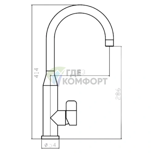 Стильный кухонный смеситель Zorg Inox Clow для вашей мойки - фото 2